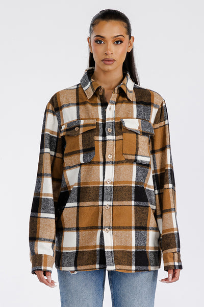 Boyfriend Oversized Soft Flannel Shacket