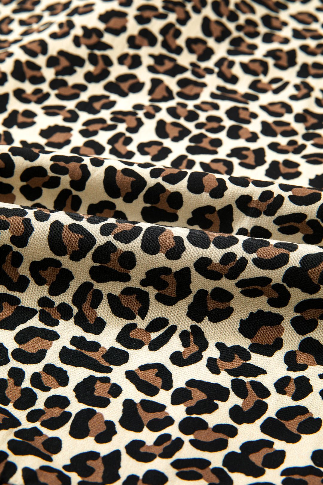 Black Leopard Print Striped Color Block Trim V Neck Bracelet Sleeve Mini Dress