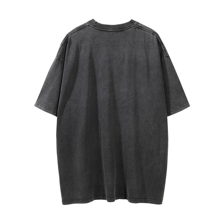 Printed Washed Distressed T-Shirt