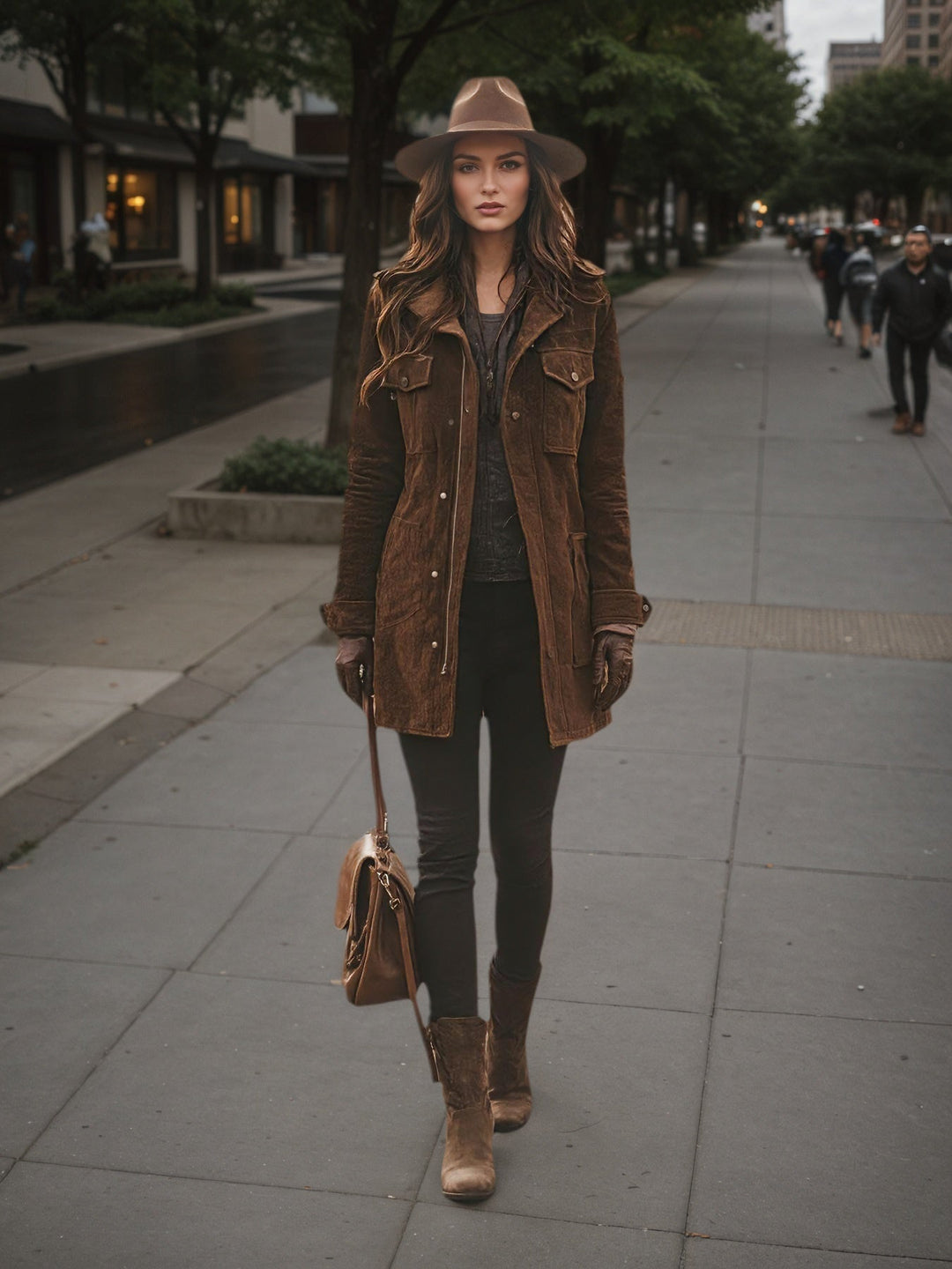 Women’s Vintage Style Long Winter Jacket – Warm Windproof Autumn Coat