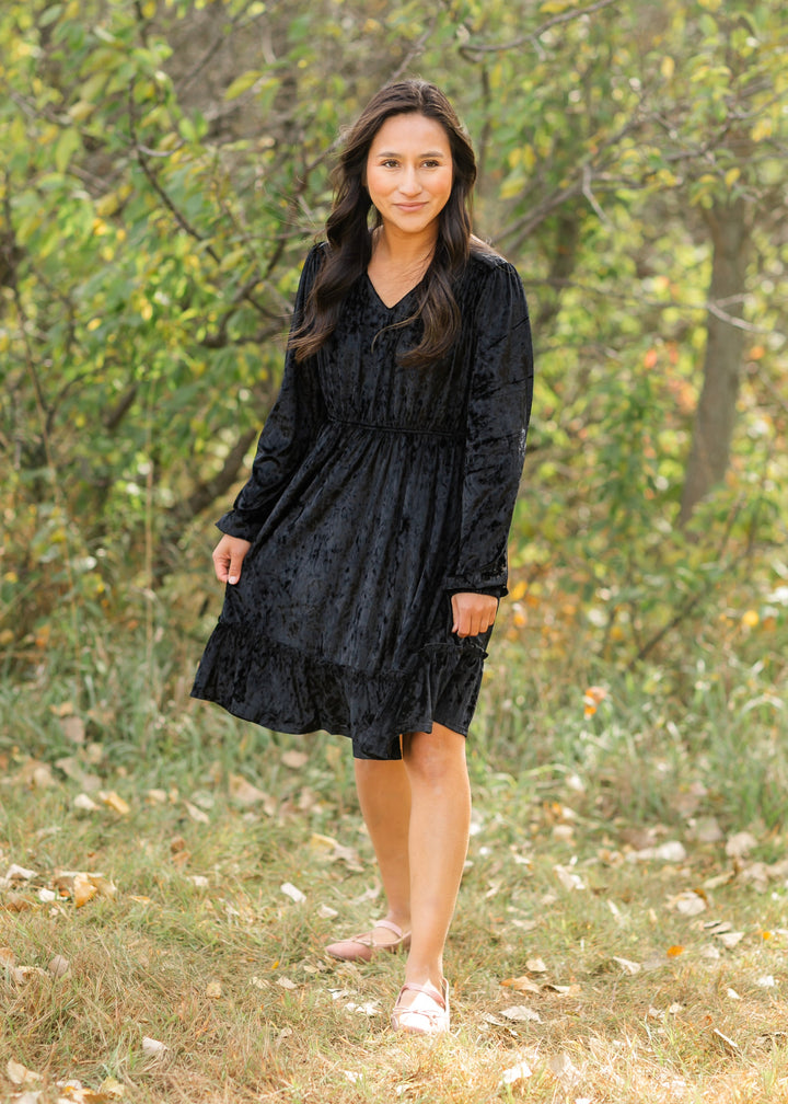 Diana Velvet Midi Dress - FINAL SALE