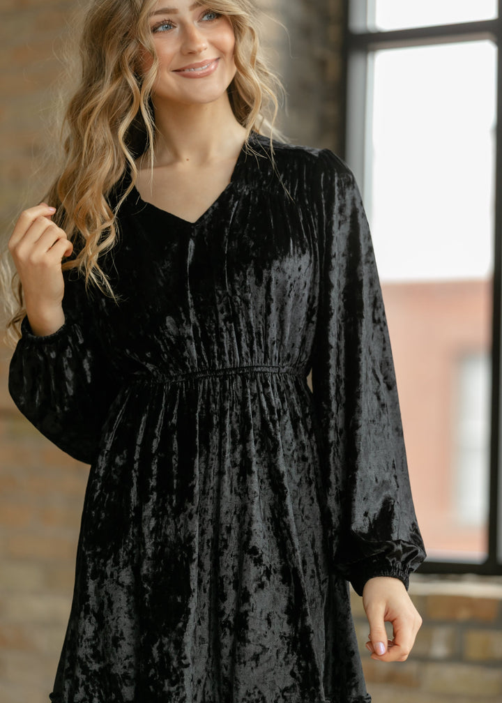Diana Velvet Midi Dress - FINAL SALE
