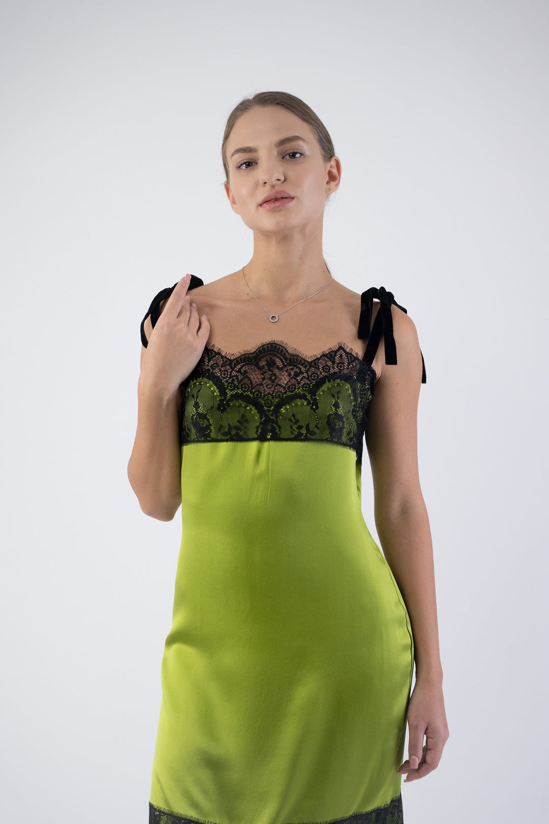 Green Silk Dress