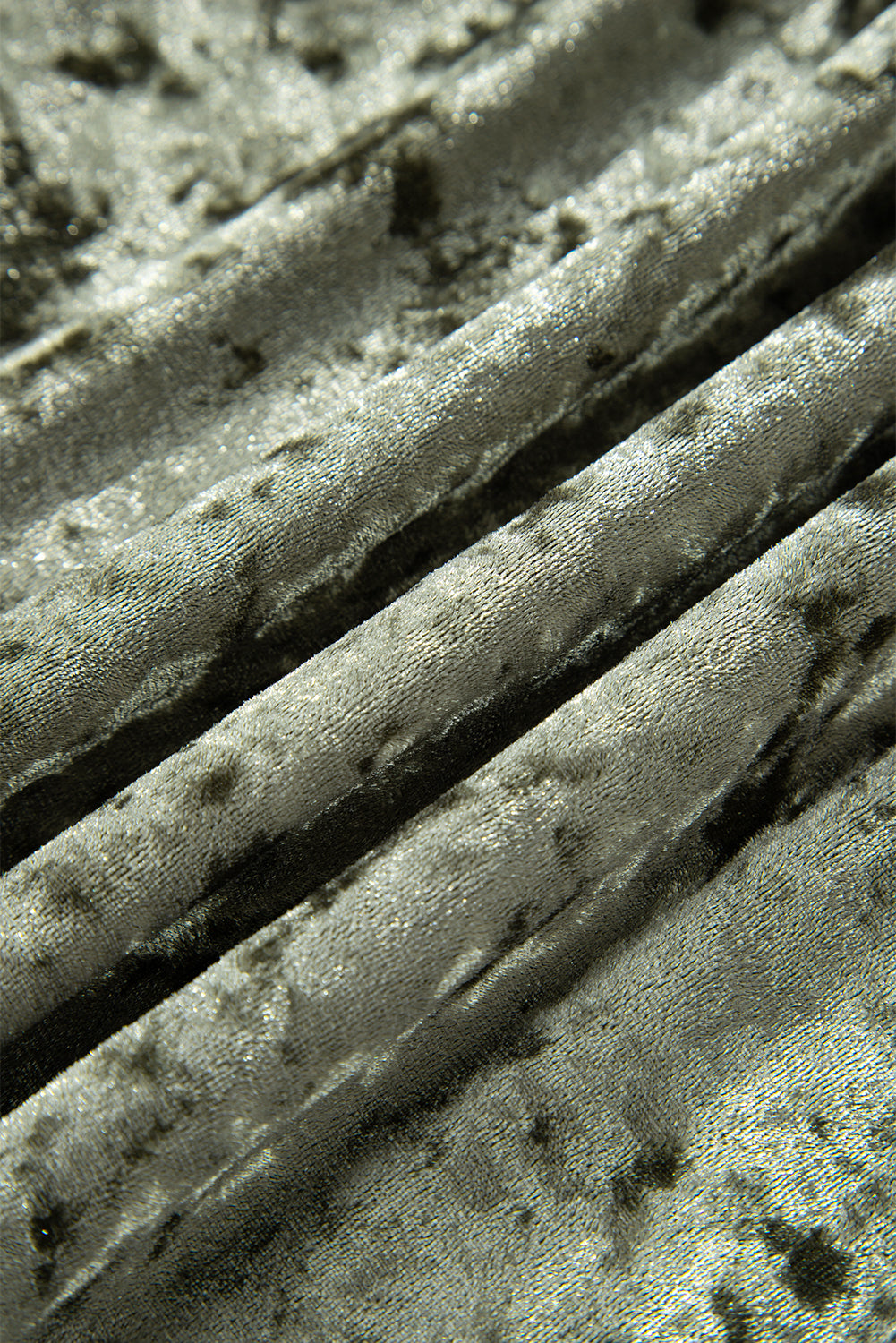 Coffee Plus Size Velvet Babydoll Mini Dress with Puff Sleeve