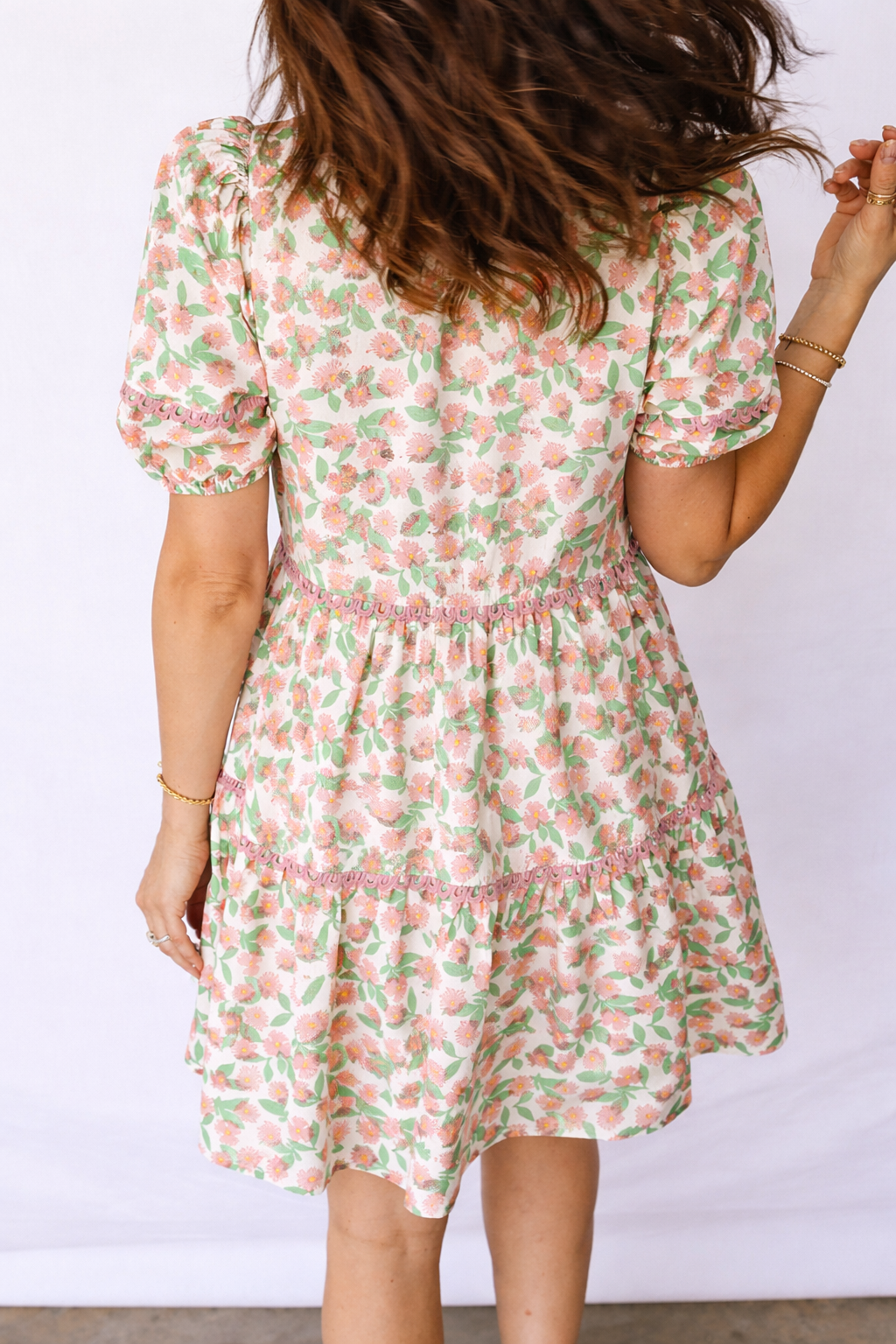 Rachel Short Puff Sleeve Dress