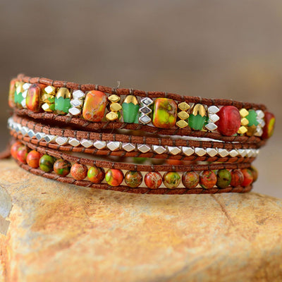 Natural Stone Woven Bracelet