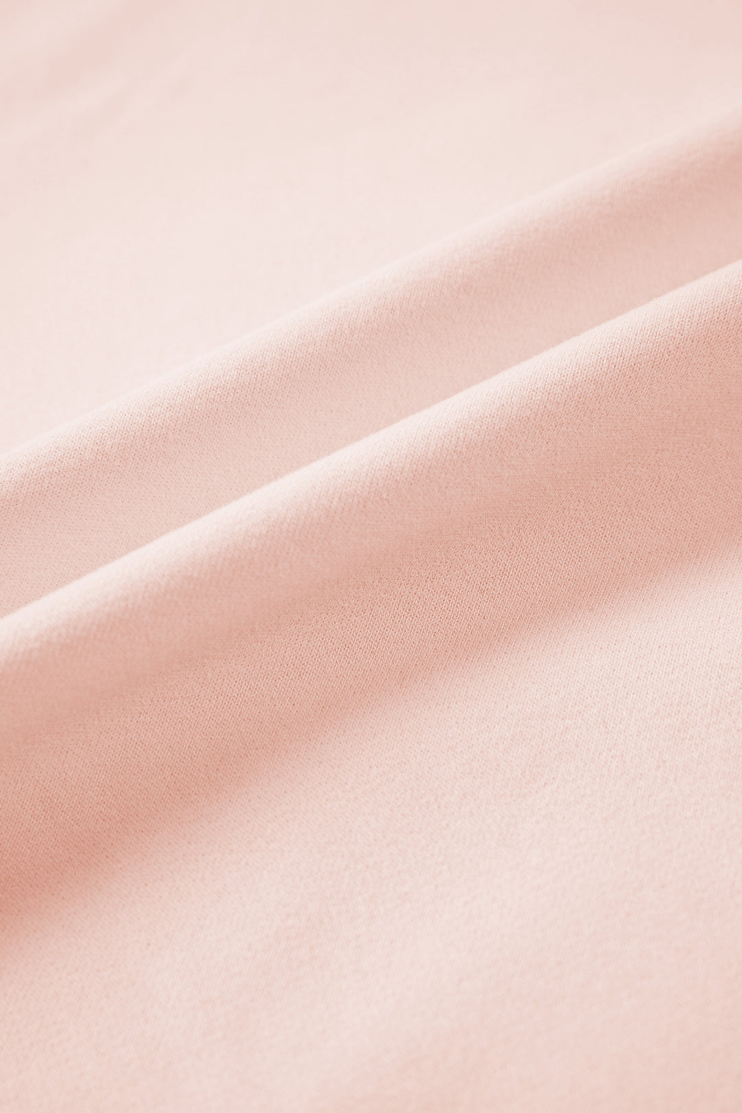 Light Pink Oversize Blessed Embroidered Mock Neck Sweatshirt