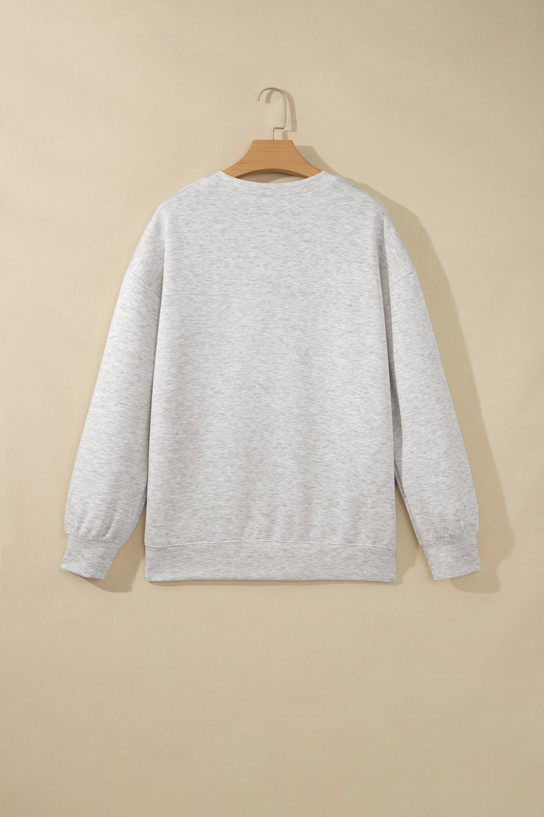 Light Grey Solid Color Zip Front Jacket Style Sweatshirt