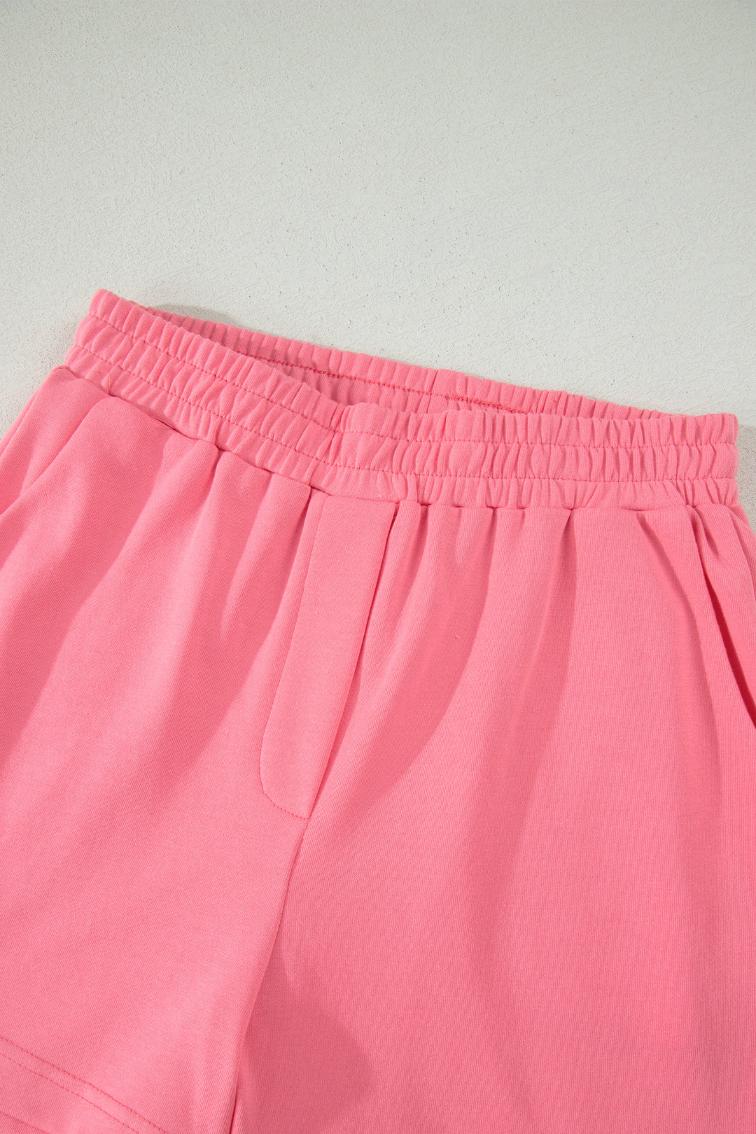Sky Blue Half Zipped Ruffled Short Set