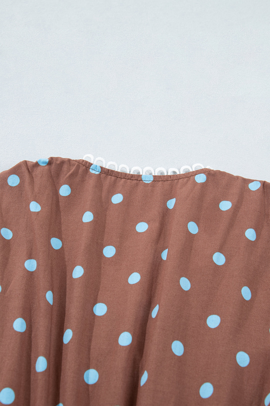 Black Polka Dot Print Contrast Trim V Neck Zip Up Sleeveless Dress