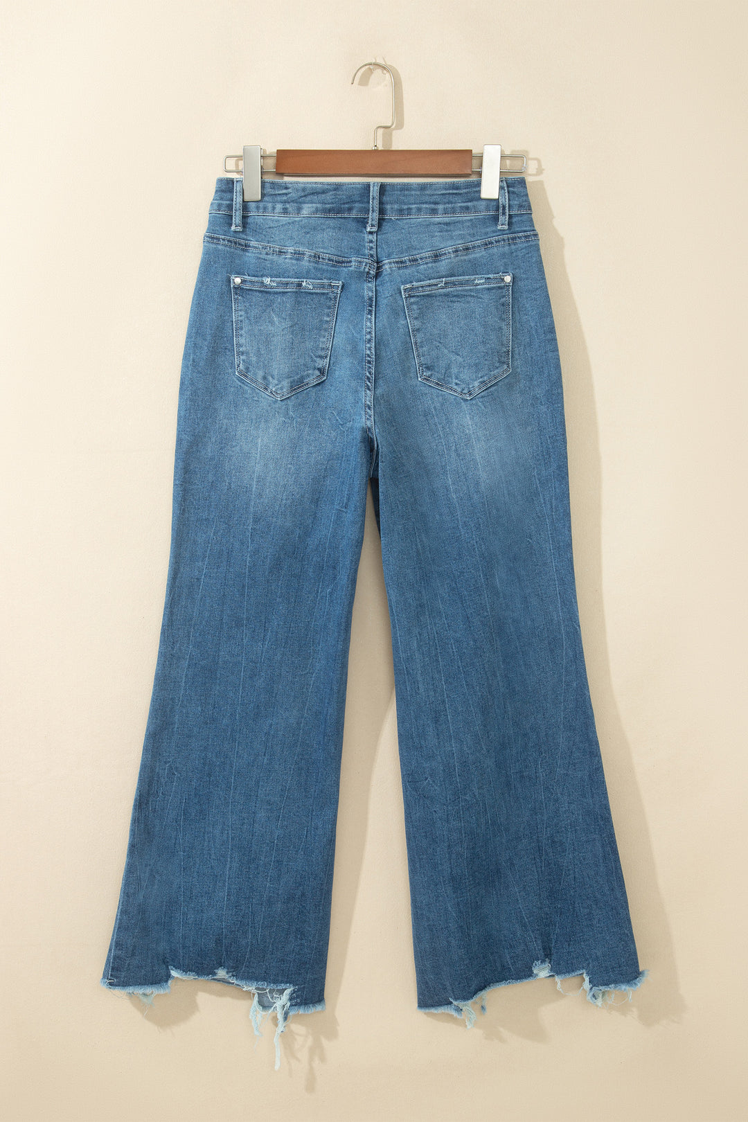 Ashleigh Blue High Waist Frayed Hem Flare Jeans
