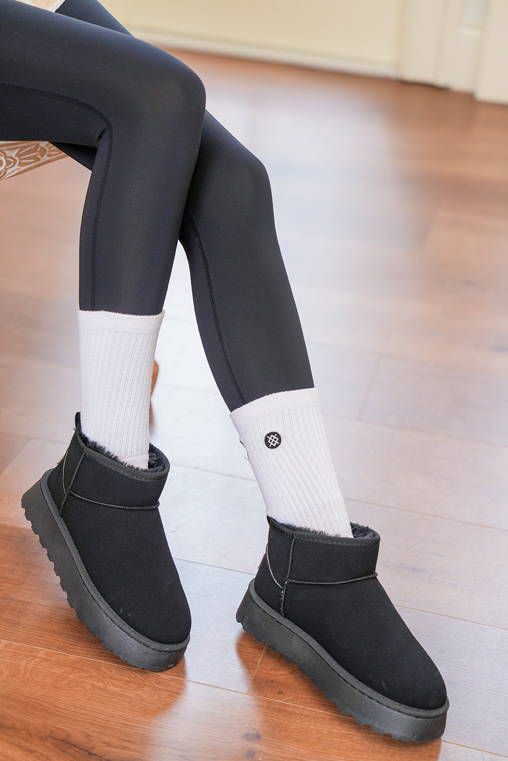 Chestnut Faux Fur Lined Suede Ankle Snow Boots