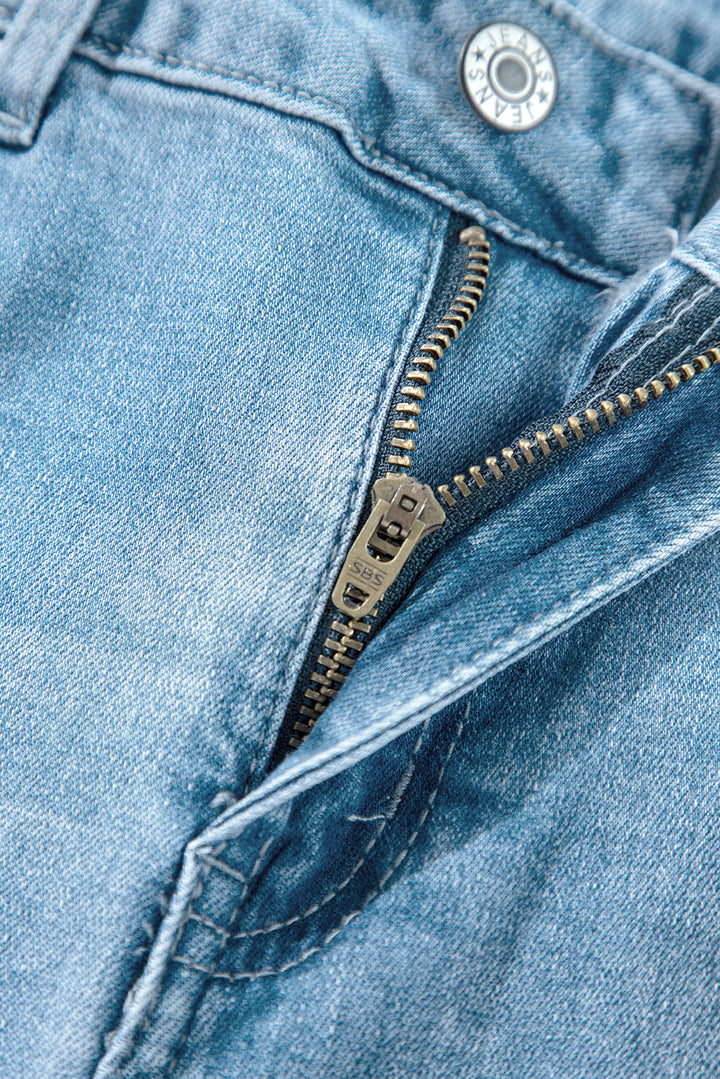 Dream Slit Leg Straight Jeans