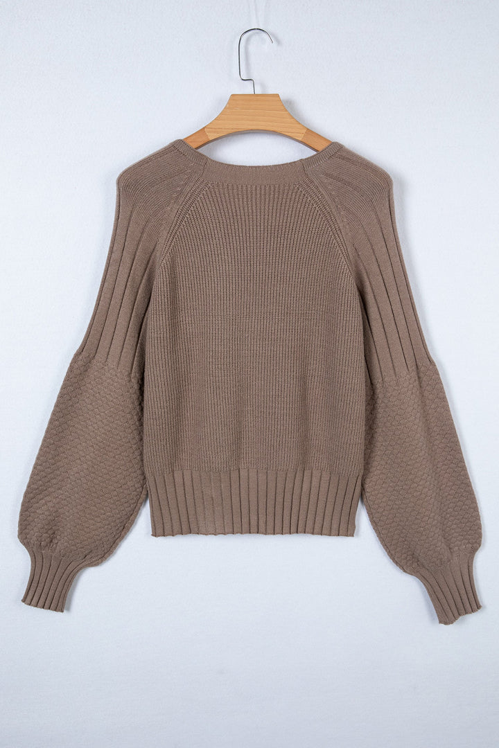 Briana Mixed Texture Knit Sweater