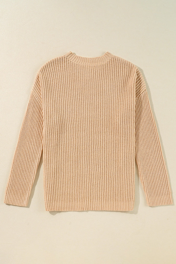 Avery Side Slits Loose Sweater