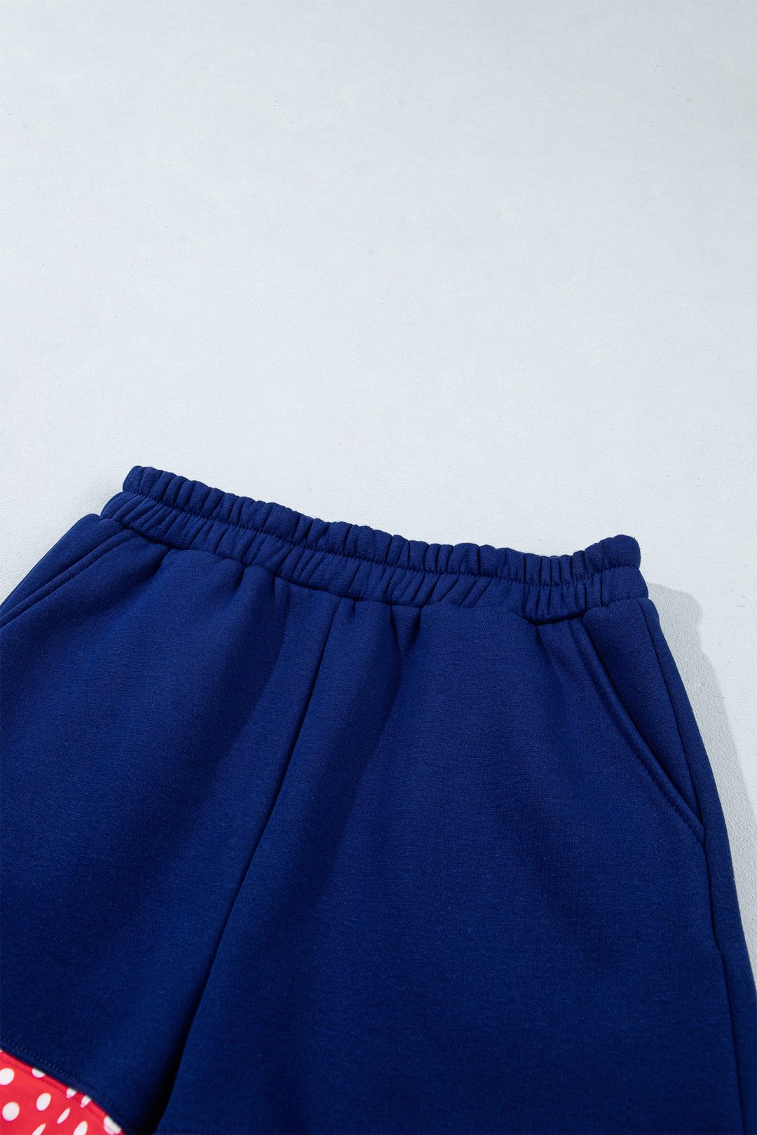 Carrot Gingham Trim Baggy Pullover 2pcs Short Set