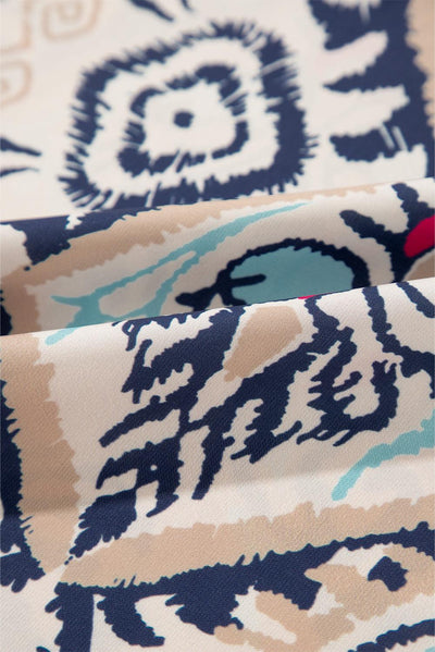 Close-up of abstract print fabric