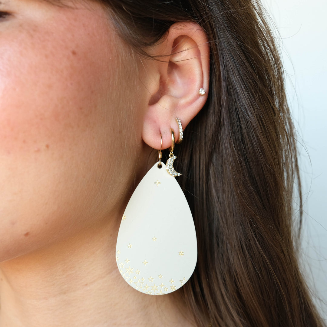 Ecru Starscape Teardrops