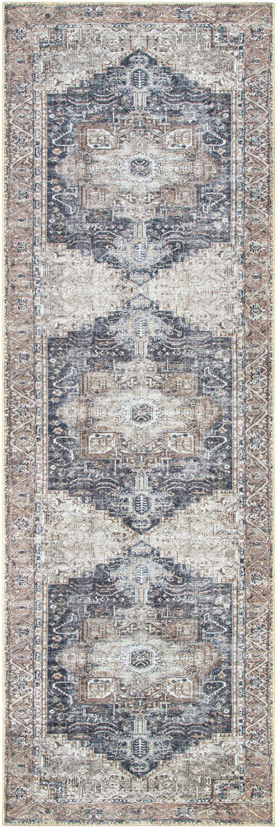 Beige Rosman Washable Area Rug