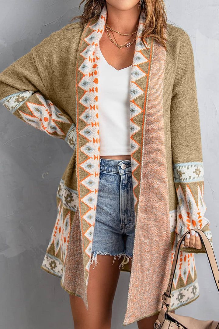Evelyn Open Front Knitted Cardigan