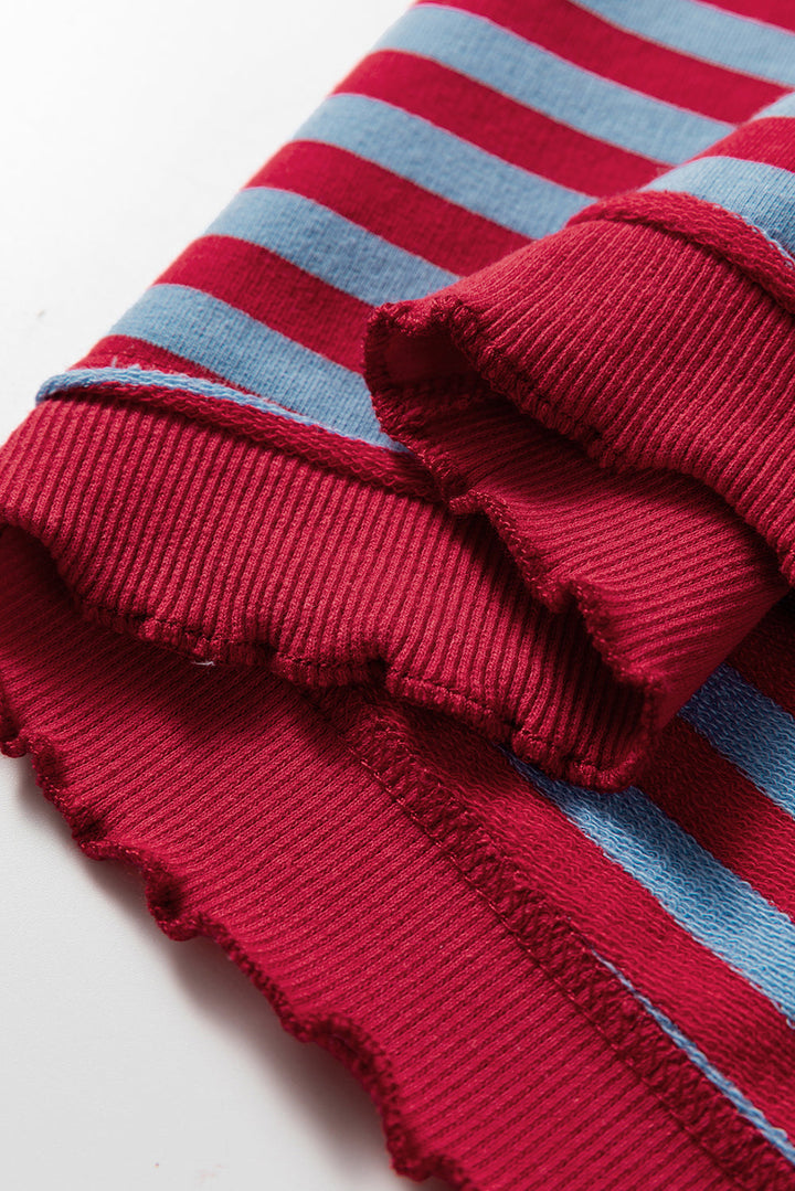 Zuri Ribbed Trim Oversize Sweatshirt