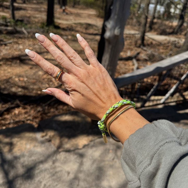 Electric Lime Cord Bracelet