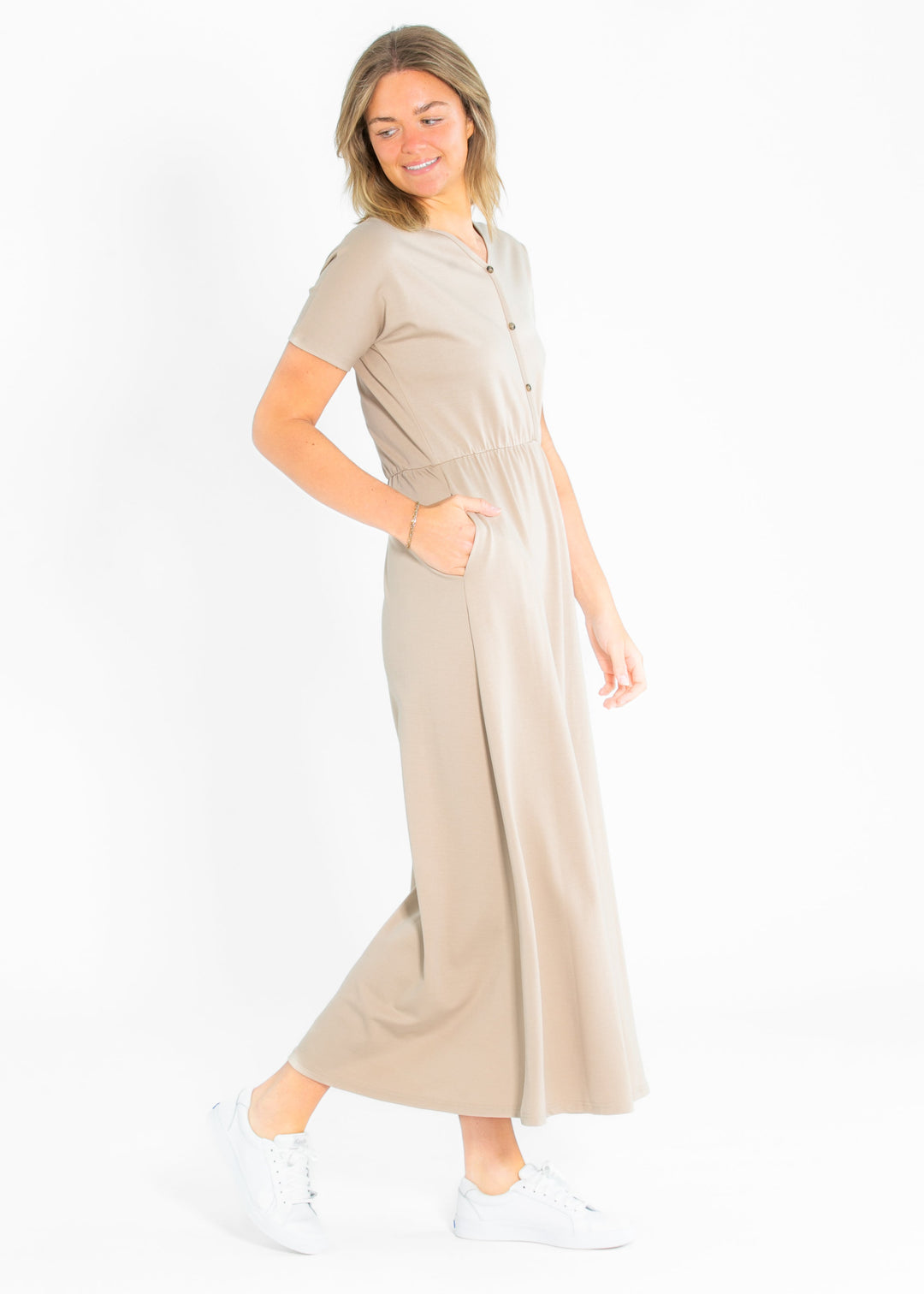 Ella Cinched Waist Maxi Dress