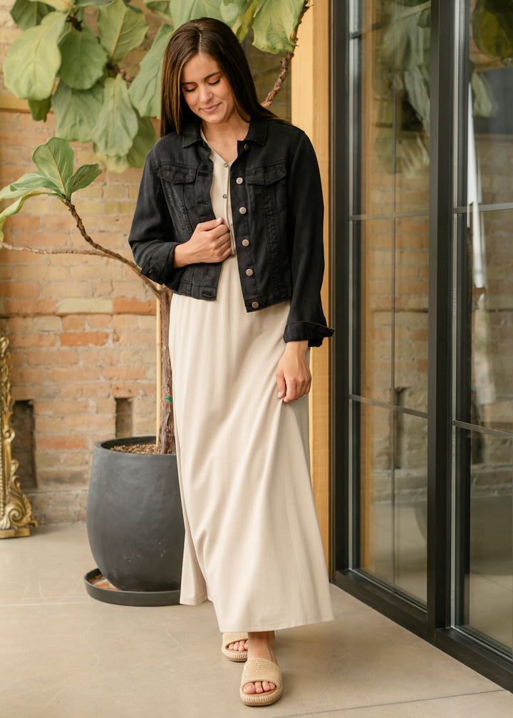 Ella Cinched Waist Maxi Dress