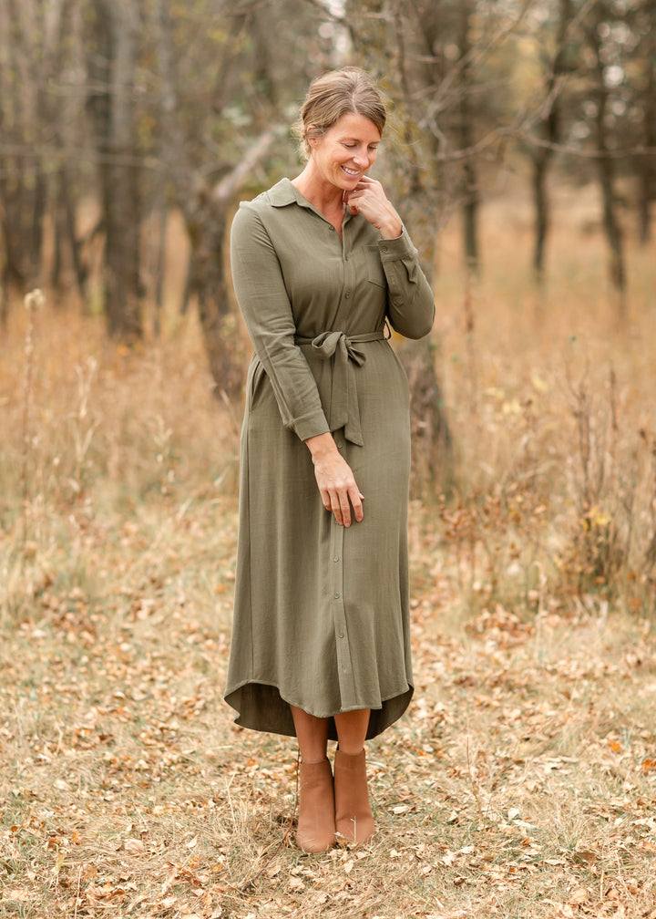 Essential Linen Shirt Dress