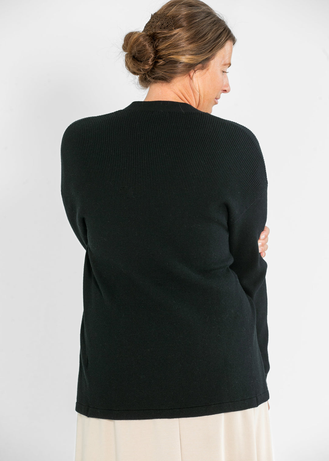 Essential Waffle Knit Cardigan - FINAL SALE