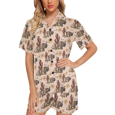 Desert Bison Women's Western Pajama Set