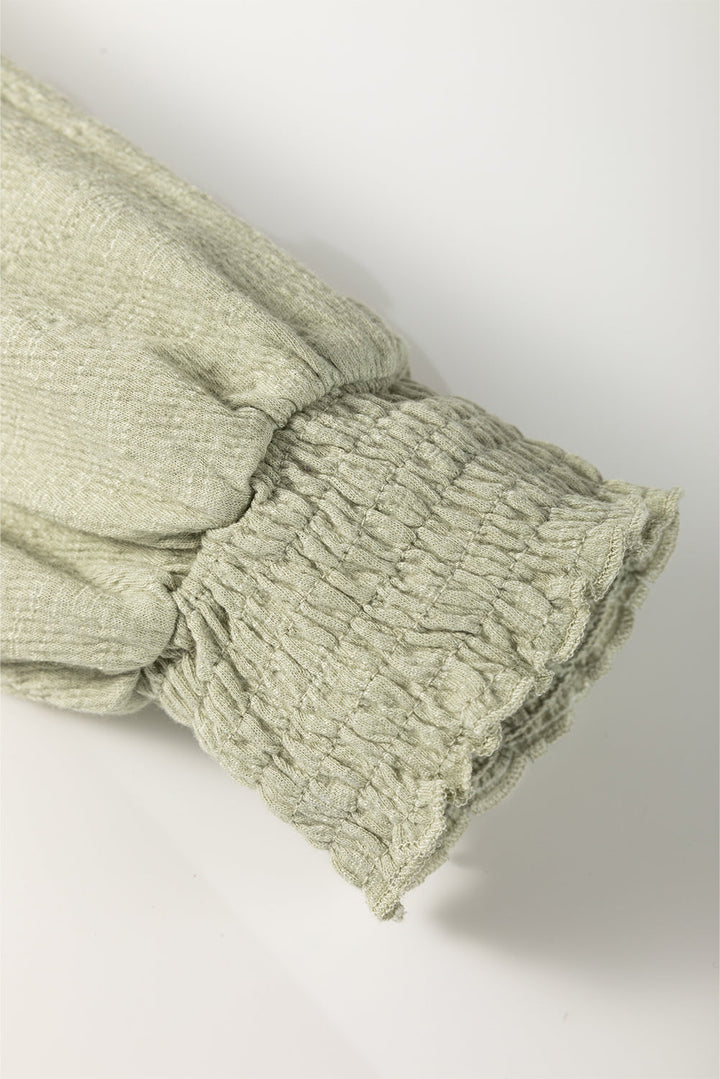 Adelynn Textured Half Sleeve Blouse