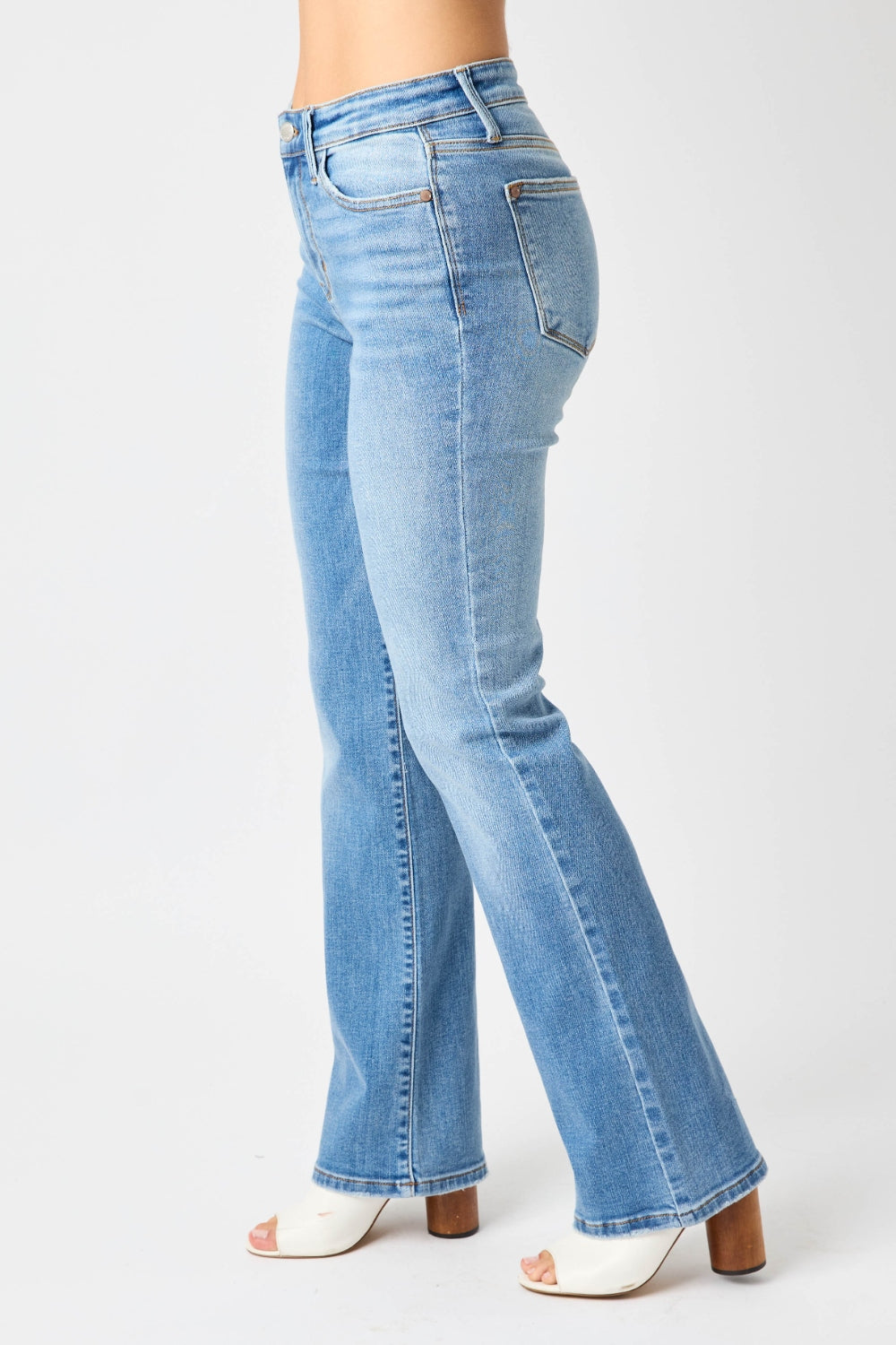Judy Blue Full Size High Waist Straight Jeans - Sybaritic Bags & Clothing