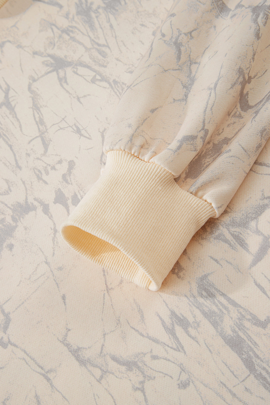 Khaki Camo Mock Neck Baggy Sweatshirt