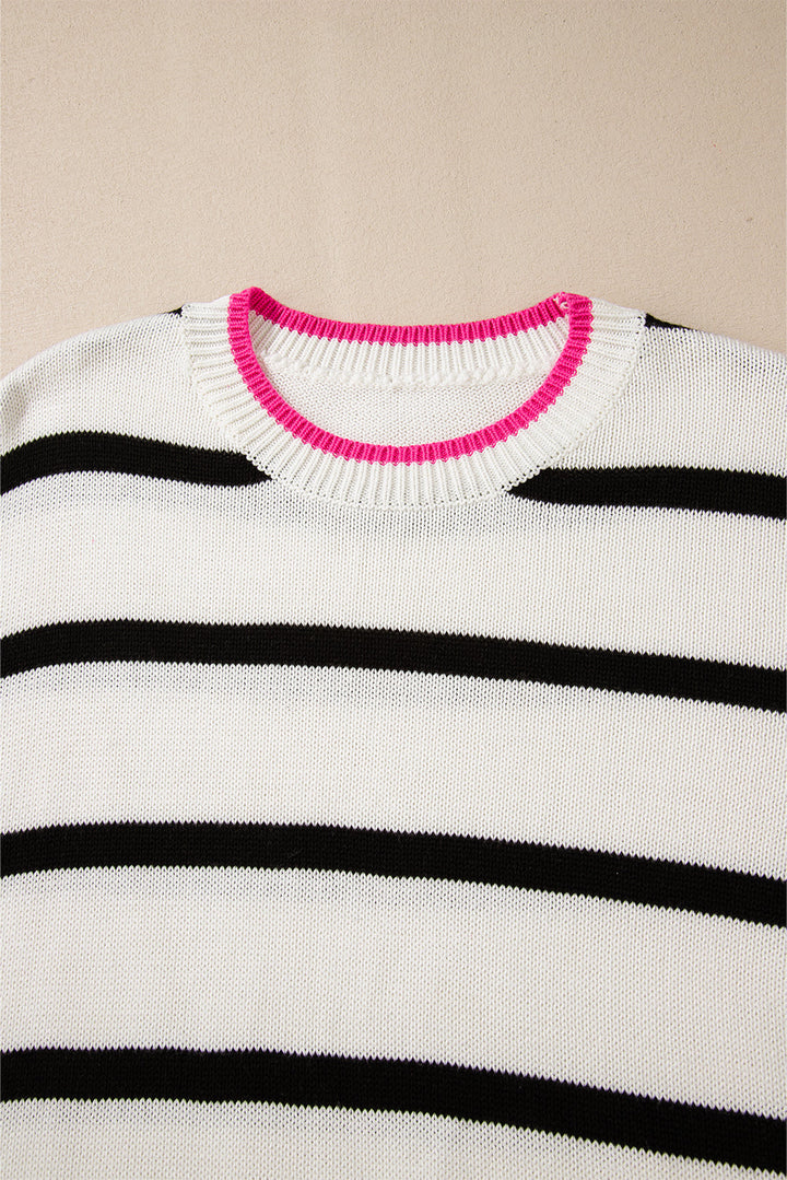 Avery Contrast Drop Shoulder Sweater