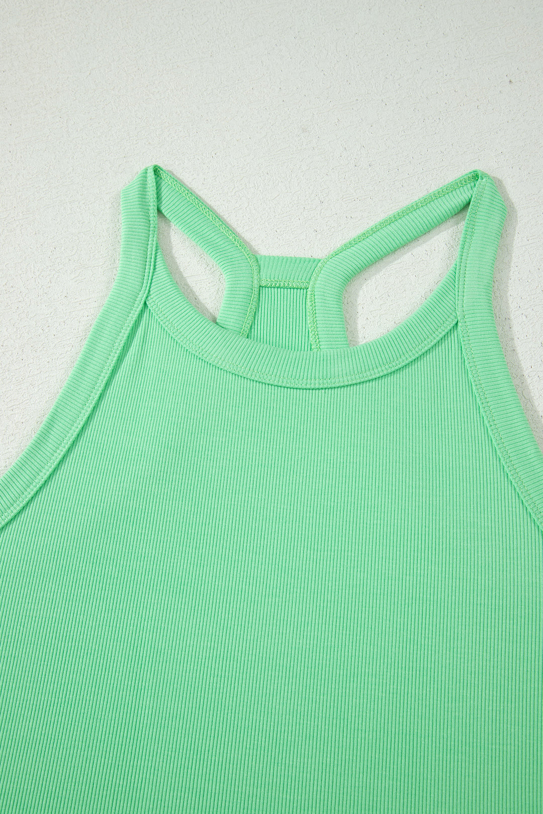 Sachet Pink Slim Tank Top Elastic High Waist Shorts 2pcs Outfit