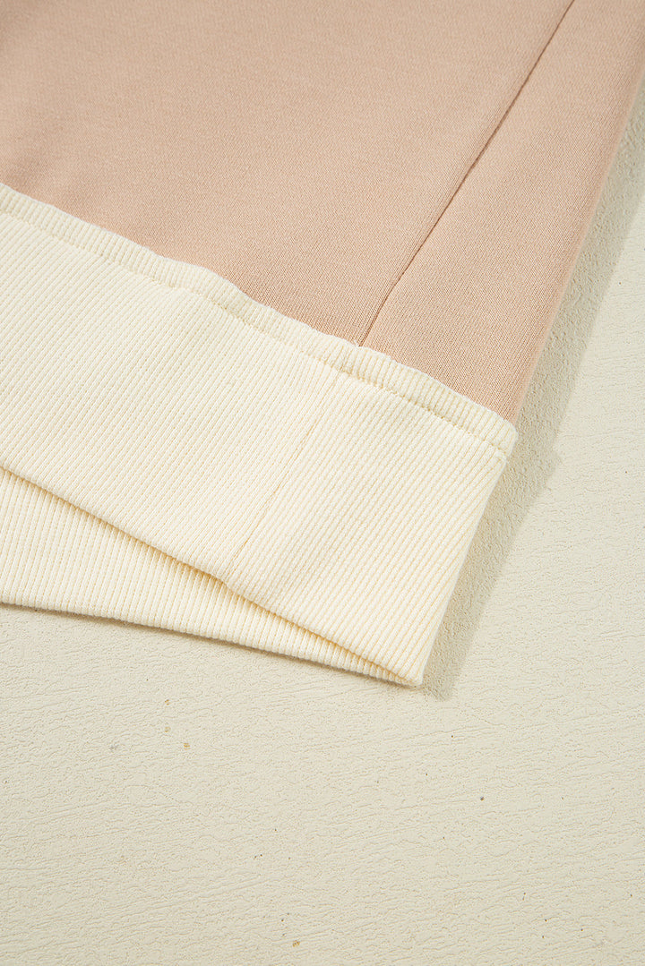 Jolene Block Textured Patchwork Pullover