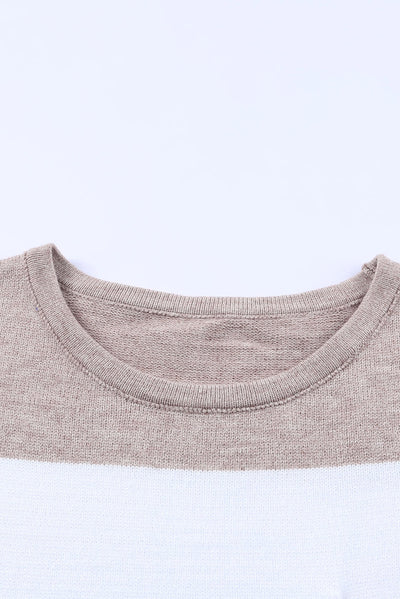 Colorblock Pocketed Sweater