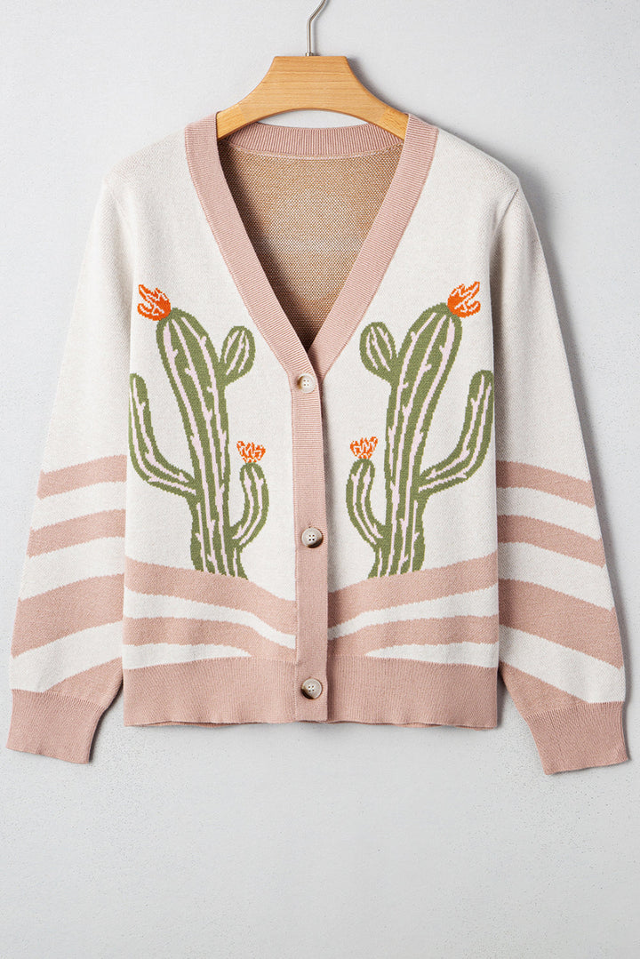 Paulina Desert Cactus Front Sweater