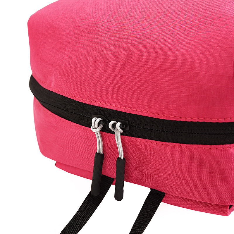 Solid Color Nylon Backpack Bag