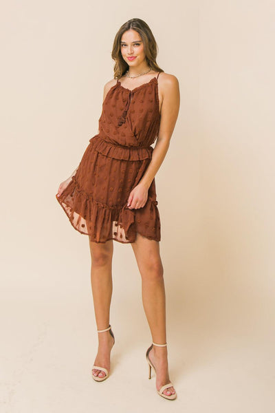 PASSPORT FLIGHT WOVEN MINI DRESS