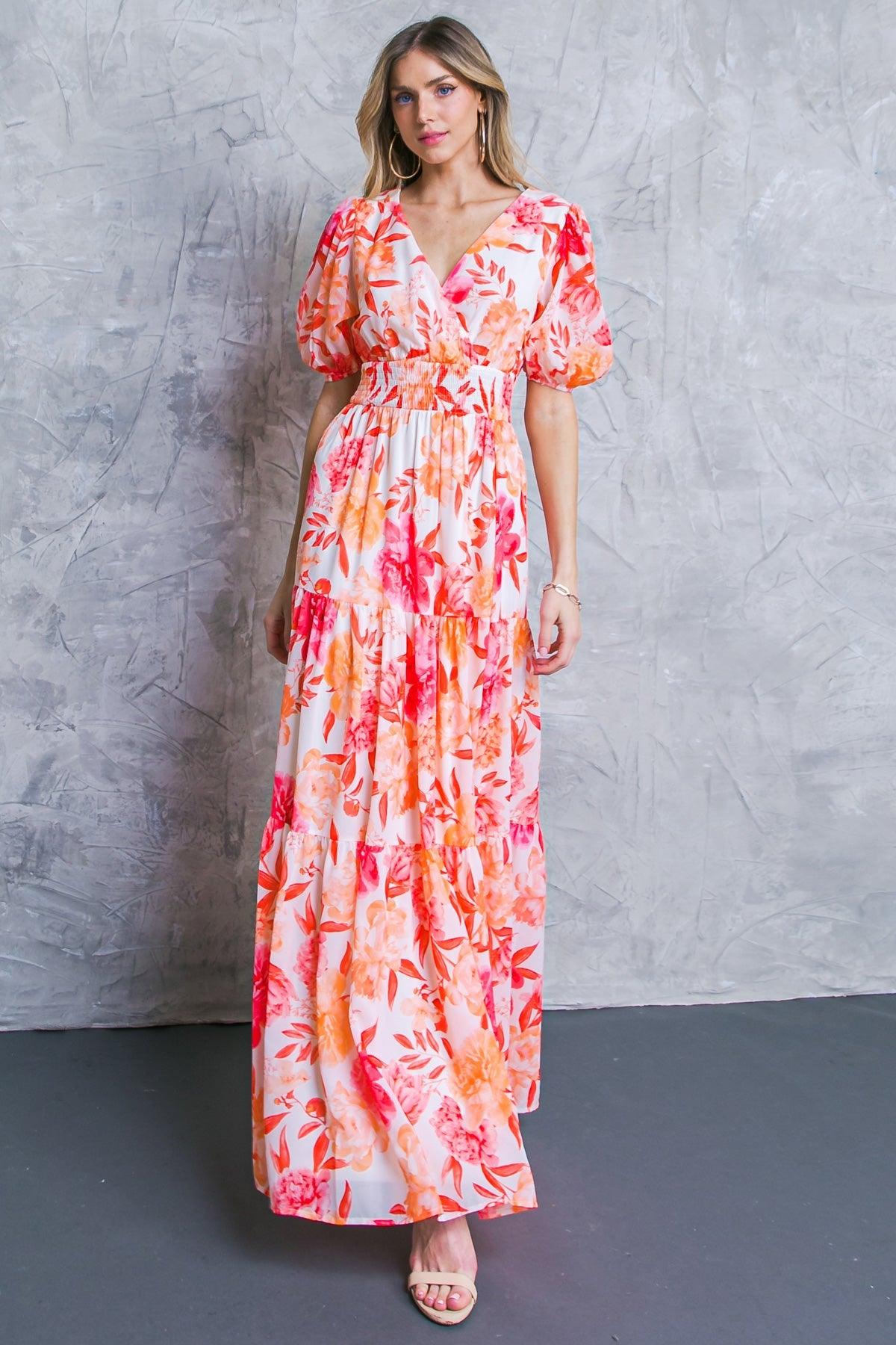 GLAD TO SEE YOU WOVEN MAXI DRESS