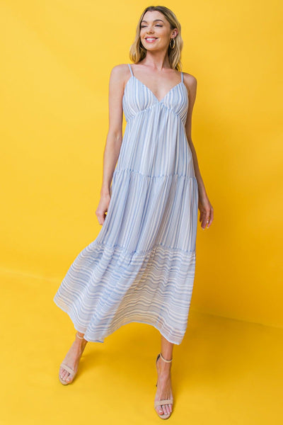 CHANCE FOR YOU WOVEN MIDI DRESS