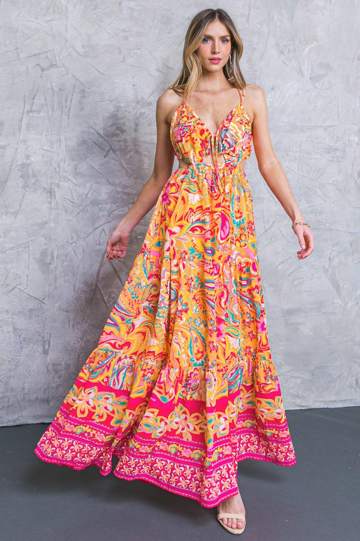 SWEET BEAUTY WOVEN MAXI DRESS