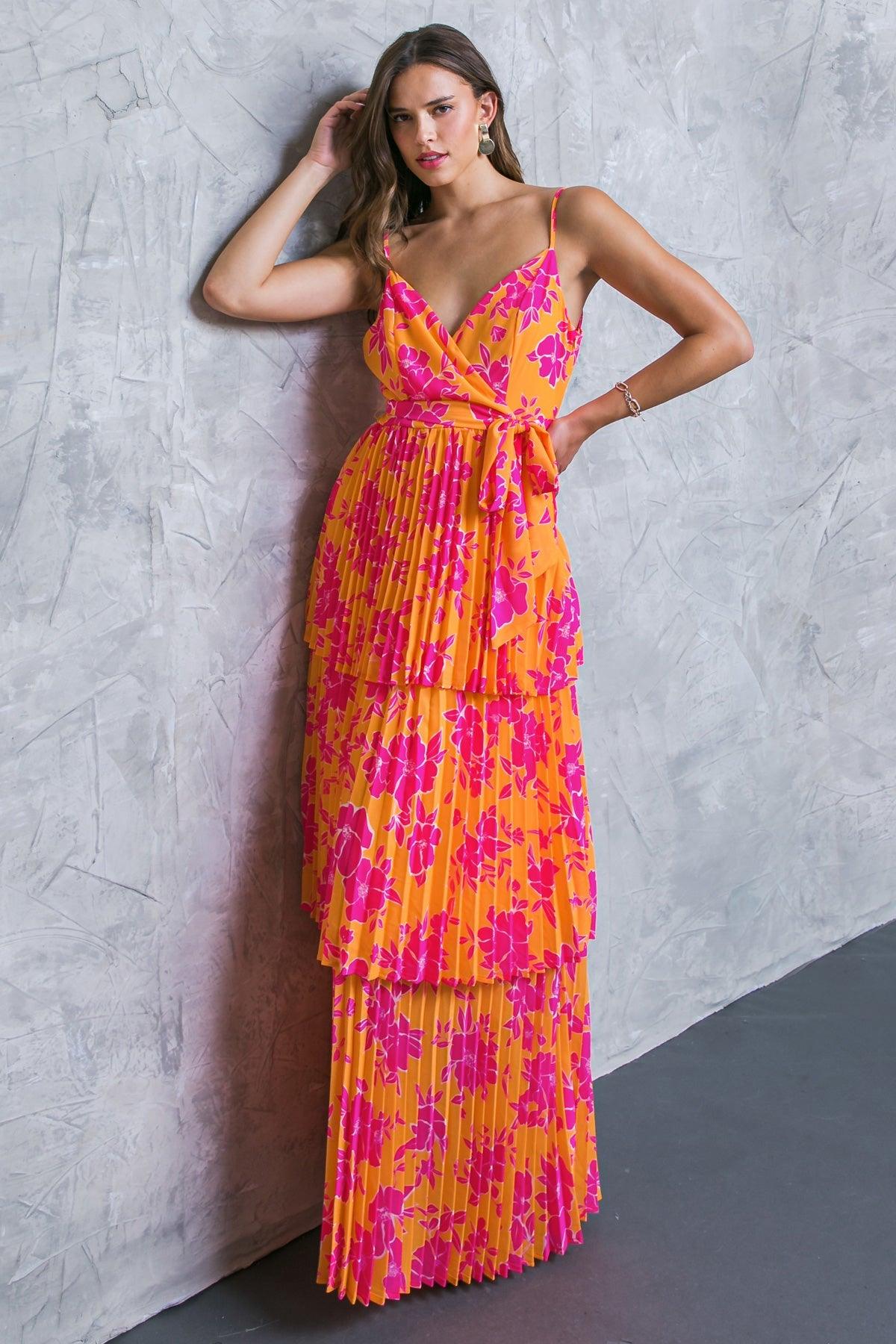 TRENDY STATUS WOVEN MAXI DRESS