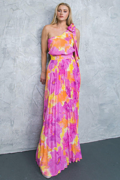 FOREVER FLEUR-ISHING WOVEN MAXI DRESS