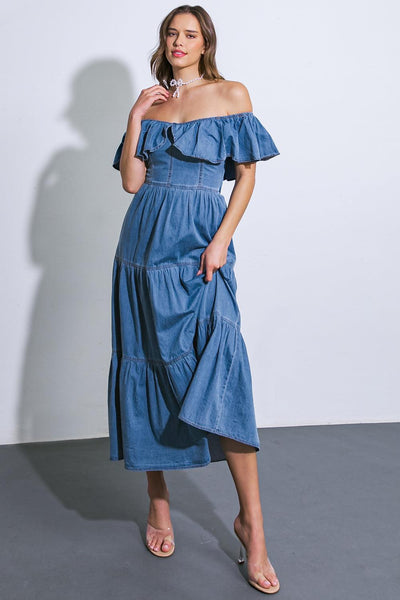 LISTEN CAREFULLY DENIM DRESS