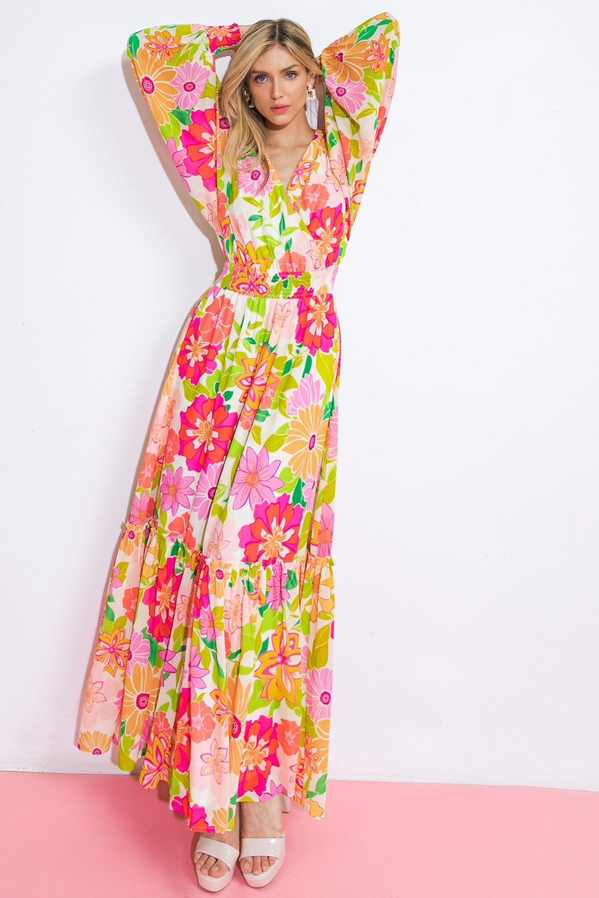 HEADING UPTOWN WOVEN MAXI DRESS