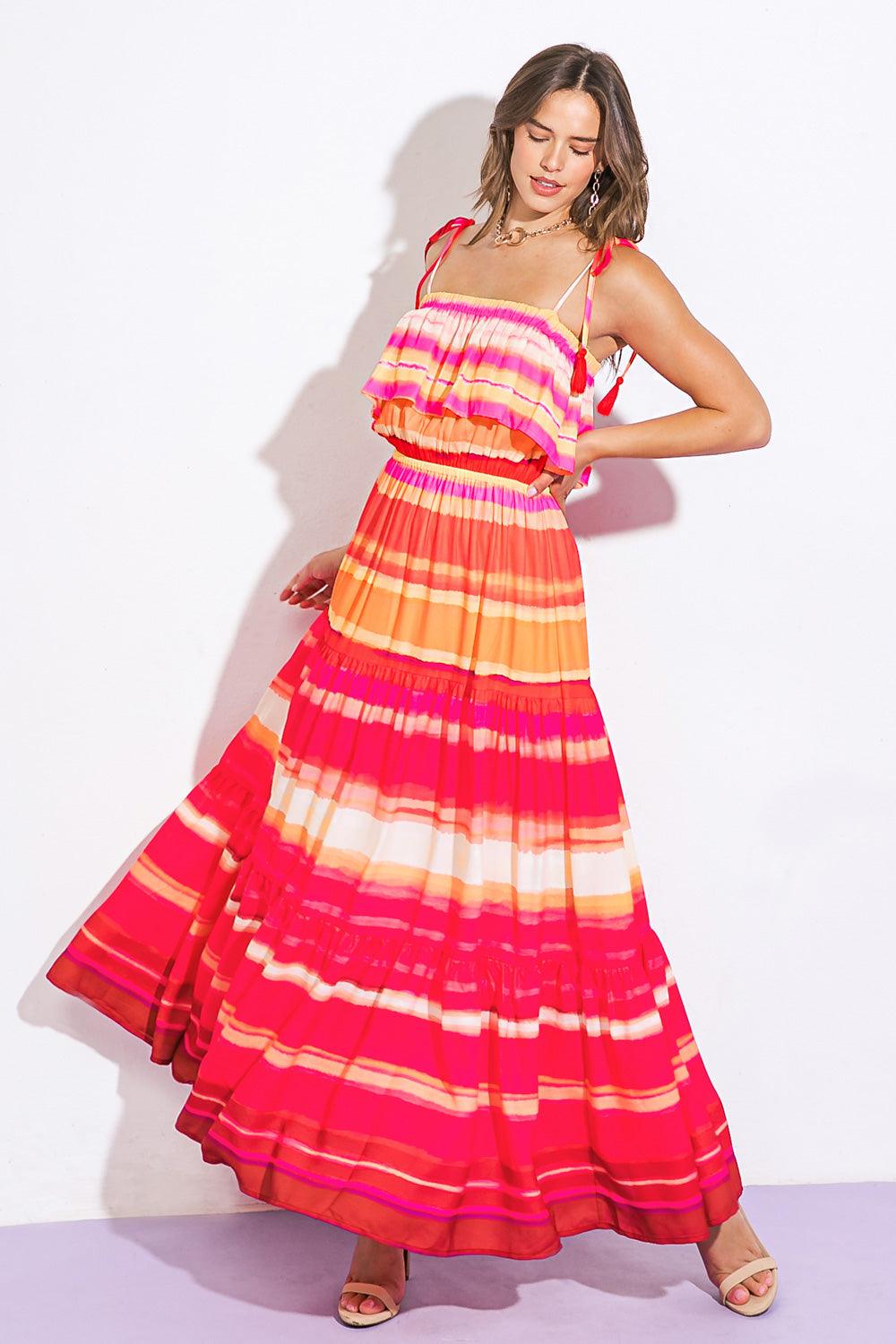 MY DEAREST DARLING WOVEN MAXI DRESS