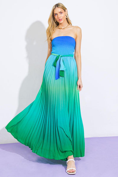 GIVE IT A GO IN GARDEN WOVEN MAXI DRESS